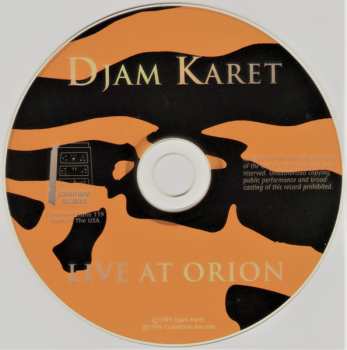 CD Djam Karet: Live At Orion
