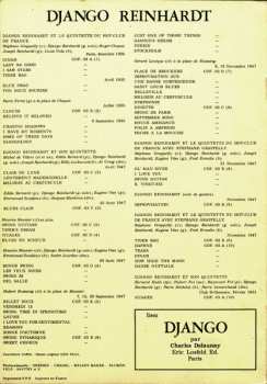 5LP/Coffret Django Reinhardt: 1910 - 1953
