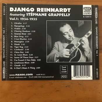 CD Django Reinhardt: Djangology - Vol. 1: 1934-1935