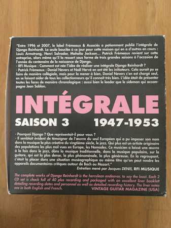 12CD/Coffret Django Reinhardt: Intégrale Django Reinhardt Saison 3: The Complete Django Reinhardt (1947-1953)