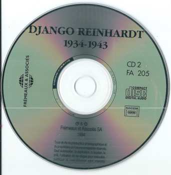 2CD Django Reinhardt: Paris - Bruxelles 1934 - 1943