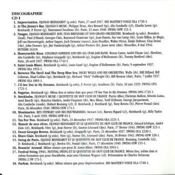 2CD Django Reinhardt: Paris - Bruxelles 1934 - 1943