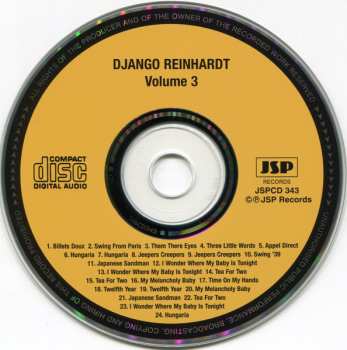 5CD/Coffret Django Reinhardt: The Classic Early Recordings In Chronological Order
