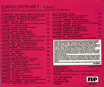 5CD/Coffret Django Reinhardt: The Classic Early Recordings In Chronological Order