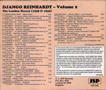 5CD/Coffret Django Reinhardt: The Classic Early Recordings In Chronological Order
