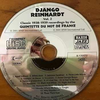 CD Django Reinhardt: Vol. 2:  1938-1939 Classic Recordings By The Quintette Du Hot Club De France