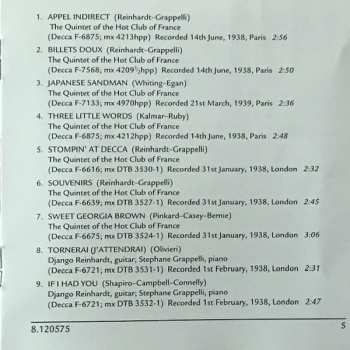 CD Django Reinhardt: Vol. 2:  1938-1939 Classic Recordings By The Quintette Du Hot Club De France