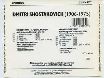 CD Dmitri Shostakovich: Concerto No. 1 (For Piano, Trumpet And Strings Op. 35) / Chamber Symphony Op. 110a
