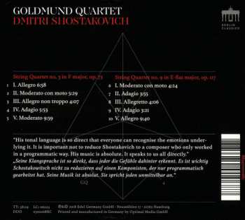 CD Dmitri Shostakovich: String Quartets 3 & 9