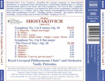 CD Dmitri Shostakovich: Symphony No. 1 • Symphony No. 3 'The First Of May'