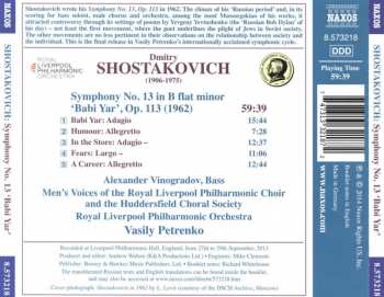 CD Dmitri Shostakovich: Symphony No. 13 'Babi Yar'
