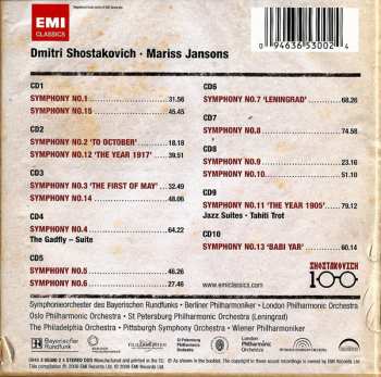 10CD/Coffret Dmitri Shostakovich: The Complete Symphonies - Sämtliche Symphonien - L'Intégrale Des Symphonies