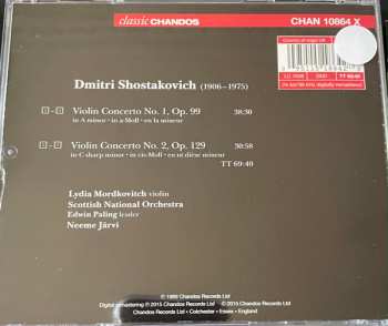 CD Dmitri Shostakovich: Violin Concertos No 1 Op.99 · No 2 Op.129. Lydia Mordkovitch Tribute (1944-2014)