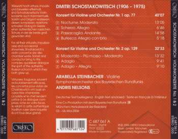 CD Dmitri Shostakovich: Violinkonzert No. 1 & 2