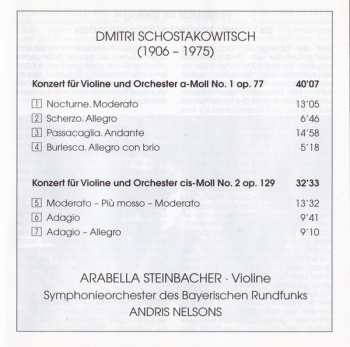 CD Dmitri Shostakovich: Violinkonzert No. 1 & 2