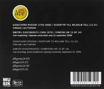 CD Dmitri Shostakovich: Symfoni Nr 15 A-dur / Ouvertyr Till Wilhelm Tell