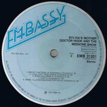 LP Dr. Hook & The Medicine Show: Sylvia's Mother