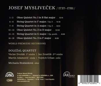 CD Doležal Quartet: Josef Mysliveček: Oboe Quintets, String Quartets