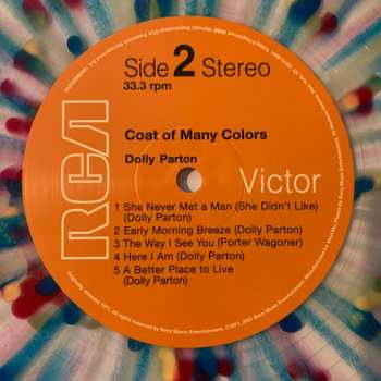 LP Dolly Parton: Coat Of Many Colors CLR