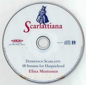 CD Domenico Scarlatti: Scarlattiana (15 Sonatas For Harpsichord)