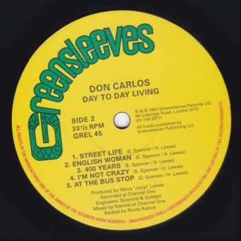 LP Don Carlos: Day To Day Living