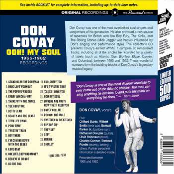 CD Don Covay: Ooh! My Soul - 1955-1962 Recordings LTD