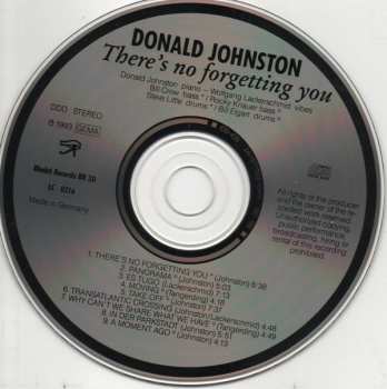CD Donald Johnston: There's No Forgetting You