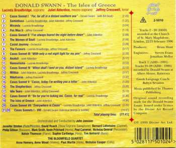 CD Donald Swann: The Isles Of Greece
