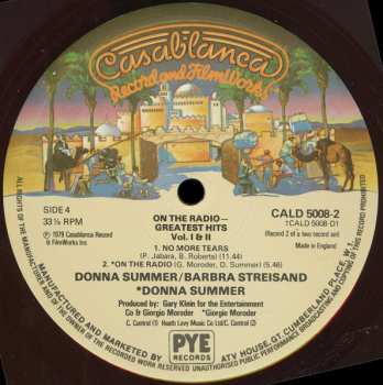 2LP Donna Summer: On The Radio - Greatest Hits Volumes I & II