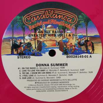 2LP Donna Summer: On The Radio: Greatest Hits Vol. I & II LTD | CLR