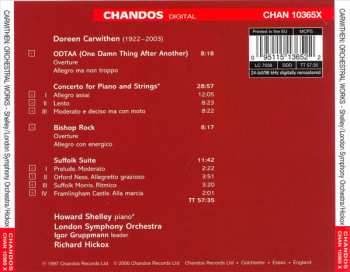 CD Doreen Carwithen: Concerto For Piano & Strings / Bishop Rock / ODTAA / Suffolk Suite
