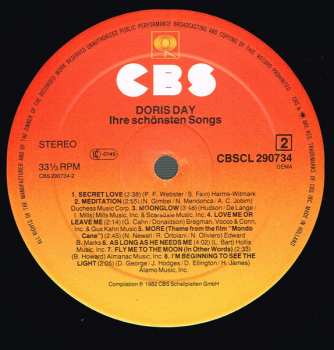 LP Doris Day: Ihre Schönsten Songs