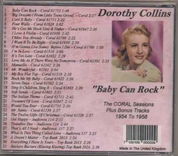 CD Dorothy Collins: Baby Can Rock (The Coral Sessions Plus Bonus Tracks)