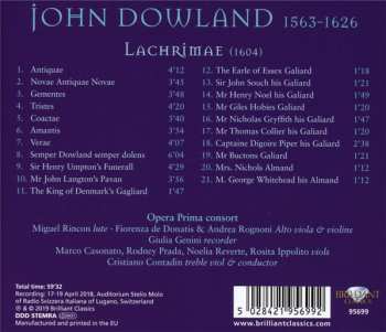CD John Dowland: Lachrimae