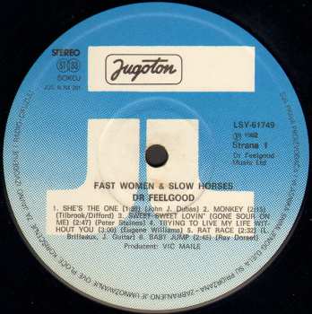 LP Dr. Feelgood: Fast Women & Slow Horses