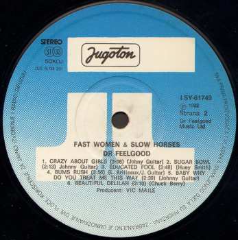 LP Dr. Feelgood: Fast Women & Slow Horses