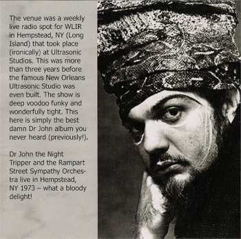 CD Dr. John: The Lost Broadcast: Dr John At The Ultrasonic Studios, New York 1973