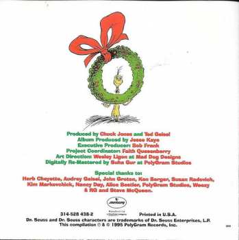 CD Dr. Seuss: How The Grinch Stole Christmas