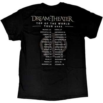 Marchandises Dream Theater: Dream Theater Unisex T-shirt: Totw Cover Art Tour 2022 (back Print & Ex-tour) (small) S