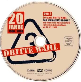 2DVD Dritte Wahl: Kinder, Wie Die Zeit Vergeht - 20 Jahre Dritte Wahl