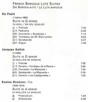 CD Jacques Gallot: French Baroque Lute Suites