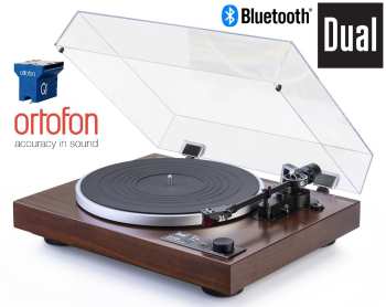 Technique audio DUAL CS 529 Walnut + Ortofon QUINTET BLUE (MC)