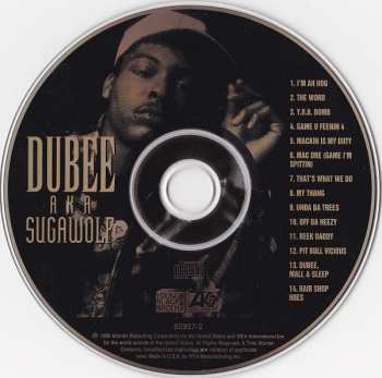 CD Dubee Aka Sugawolf: Dubee Aka Sugawolf