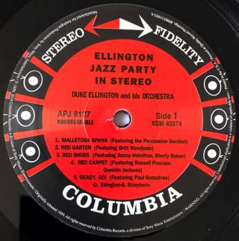 LP Duke Ellington And His Orchestra: Ellington Jazz Party In Stereo LTD