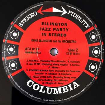 LP Duke Ellington And His Orchestra: Ellington Jazz Party In Stereo LTD