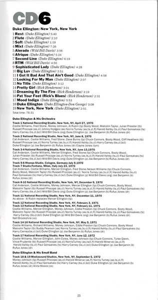 7CD/DVD/Coffret Duke Ellington: The Duke Box 2