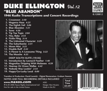 CD Duke Ellington: Vol. 12 Blue Abandon (Radio Transcriptions & Concert Recordings 1946)