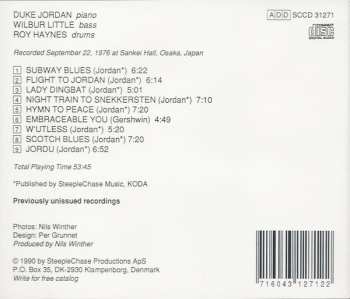 CD Duke Jordan Trio: Osaka Concert Vol. 1