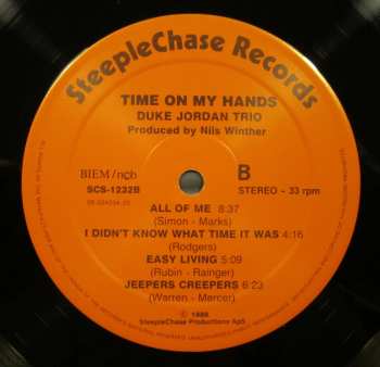 LP Duke Jordan Trio: Time On My Hands