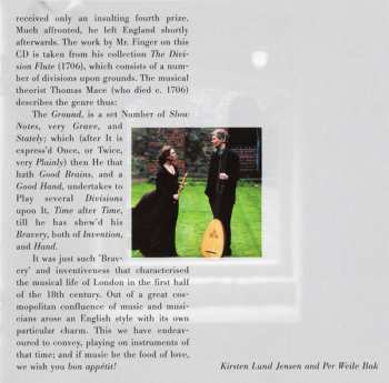 CD Duo Al Dente: The Food Of Love - Baroque Music In London